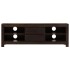 Mueble para TV madera maciza acacia marrón oscuro 120x30x40