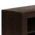 Mueble para TV madera maciza acacia marrón oscuro 120x30x40