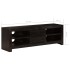 Mueble para TV madera maciza acacia marrón oscuro 120x30x40
