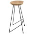 Taburetes de cocina 2 unidades madera maciza de