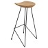 Taburetes de cocina 2 unidades madera maciza de