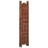 Biombo 4 paneles tallado a mano madera mango marrón 160x165