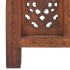 Biombo 4 paneles tallado a mano madera mango marrón 160x165