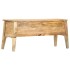 Caja de almacenaje de madera maciza de mango 99x35x48