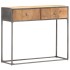 Mesa consola de madera maciza reciclada 90x30x75