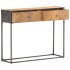Mesa consola de madera maciza reciclada 90x30x75