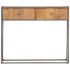 Mesa consola de madera maciza reciclada 90x30x75