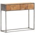 Mesa consola de madera maciza reciclada 90x30x75