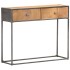 Mesa consola de madera maciza reciclada 90x30x75