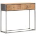 Mesa consola de madera maciza reciclada 90x30x75