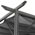 Pérgola con tejado retráctil acero gris antracita 3x3m 180