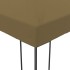 Cenador de jardín 6x3x2,7 m gris taupe 180