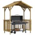 Cobertizo de barbacoa madera pino impregnada 163,5x93x210