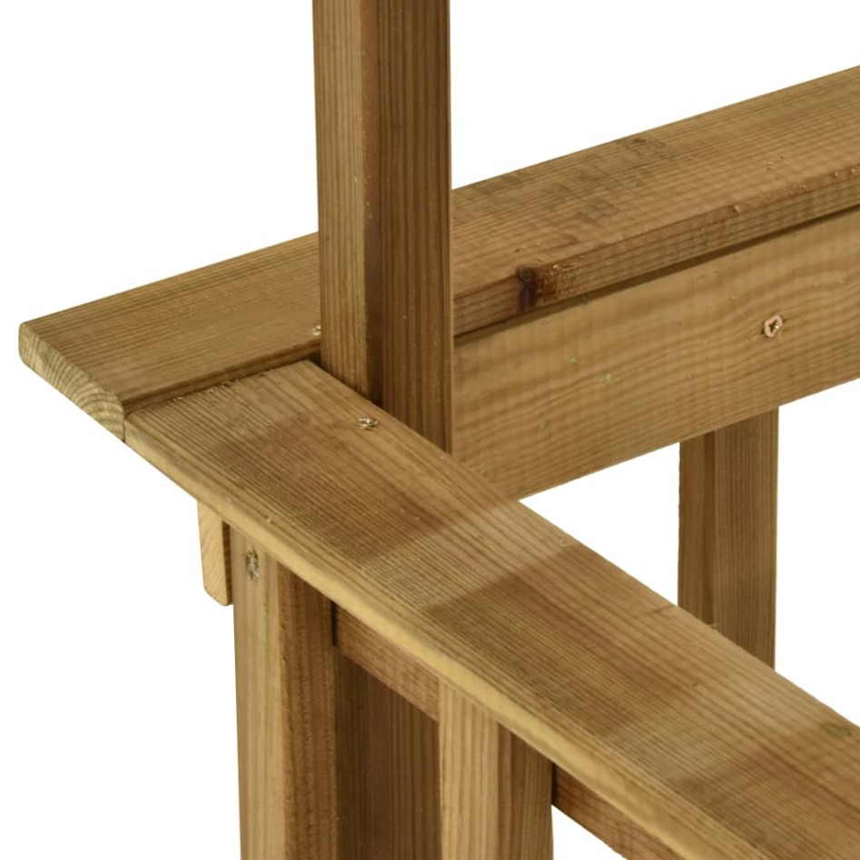 Cobertizo de barbacoa madera pino impregnada 163,5x93x210