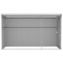 Cobertizo jardín pared acero galvanizado marrón 118x288x178