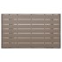 Mesa de jardín ratán sintético gris 120x70x66