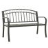 Banco de jardín con mesa acero gris 120