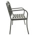 Banco de jardín con mesa acero gris 120