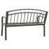 Banco de jardín con mesa acero gris 120