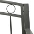 Banco de jardín con mesa acero gris 120