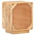 Mesita de noche de madera de mango rugosa 40x30x50