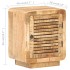 Mesita de noche de madera de mango rugosa 40x30x50