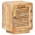 Mesita de noche de madera de mango rugosa 40x30x50