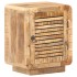 Mesita de noche de madera de mango rugosa 40x30x50