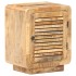 Mesita de noche de madera de mango rugosa 40x30x50