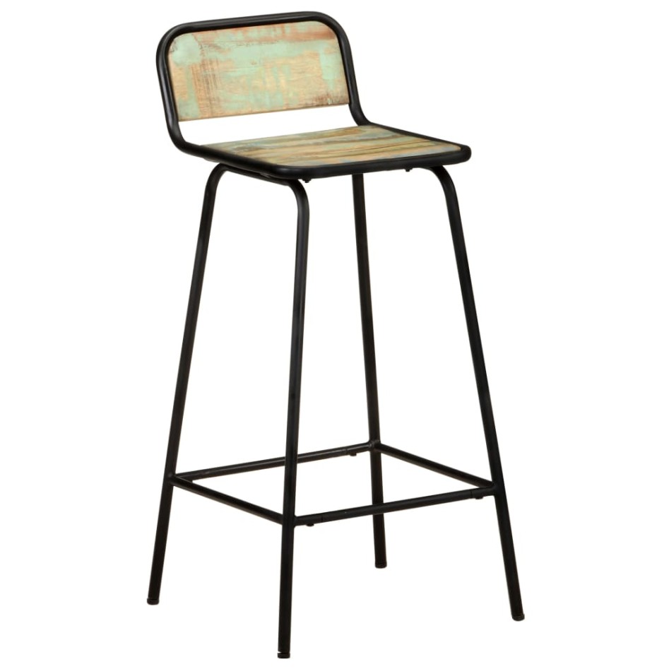 Taburetes de cocina 2 unidades madera maciza