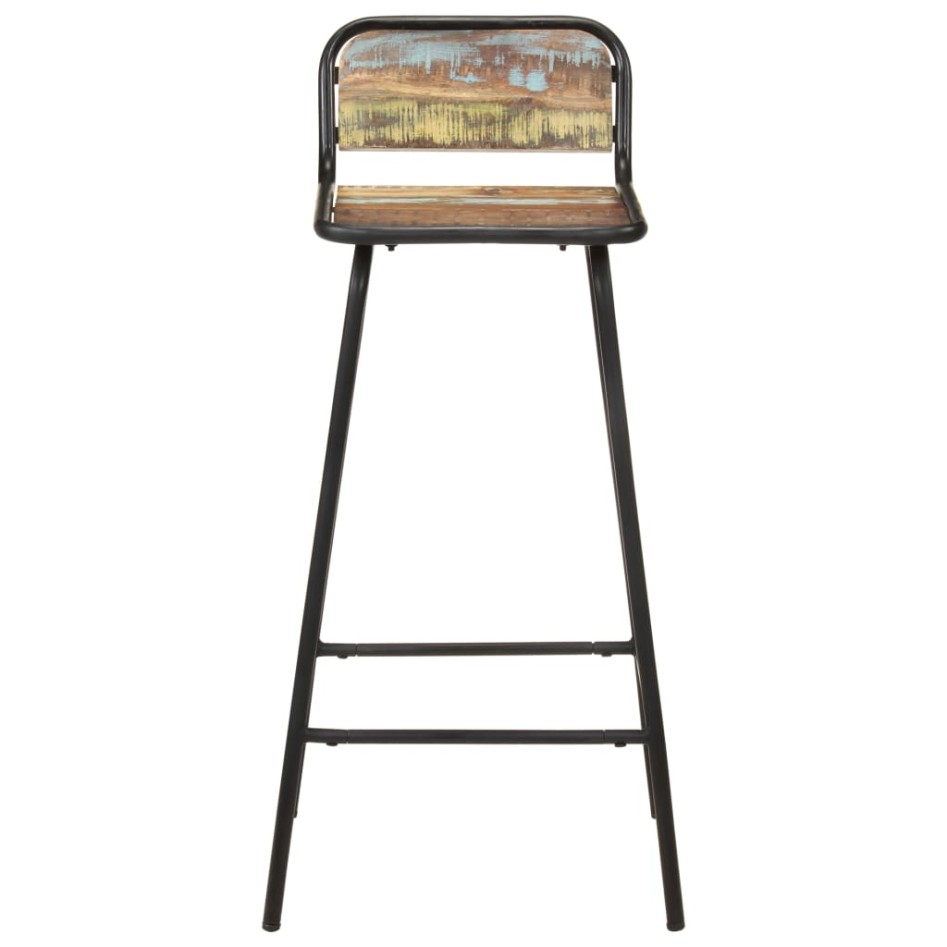 Taburetes de cocina 2 unidades madera maciza