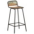 Taburetes de cocina 2 unidades madera maciza