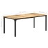 Mesa de comedor madera de mango rugosa 180x90x76