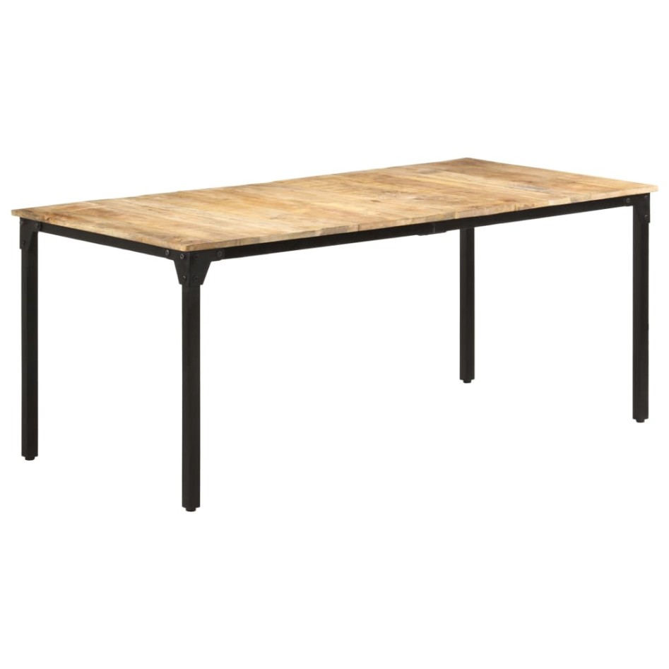 Mesa de comedor madera de mango rugosa 180x90x76