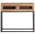 Mesa consola de madera maciza de acacia 90x35x76