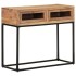 Mesa consola de madera maciza de acacia 90x35x76