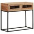 Mesa consola de madera maciza de acacia 90x35x76