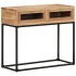 Mesa consola de madera maciza de acacia 90x35x76