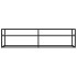 Mueble de TV vidrio templado color mármol blanco 160x40x40,5