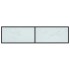 Mueble de TV vidrio templado color mármol blanco 160x40x40,5