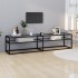 Mueble para TV vidrio templado transparente 180x40x40,5
