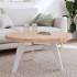 Tablero redondo de madera maciza de haya Ø90x4