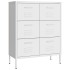 Armario de almacenamiento acero blanco 80x35x101,5