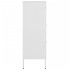 Armario de almacenamiento acero blanco 80x35x101,5