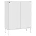 Armario de almacenamiento acero blanco 80x35x101,5
