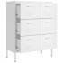 Armario de almacenamiento acero blanco 80x35x101,5