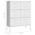 Armario de almacenamiento acero blanco 80x35x101,5