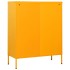 Armario de cajones de acero amarillo mostaza 80x35x101,5