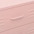 Armario de cajones de acero rosa 80x35x101,5