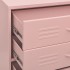 Armario de cajones de acero rosa 80x35x101,5